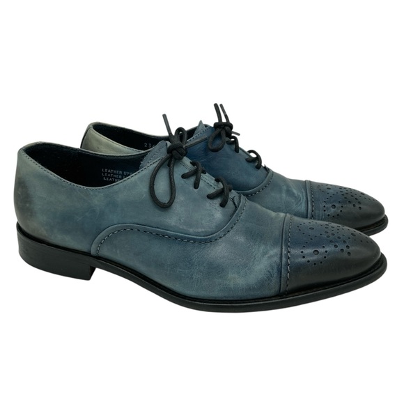Calzoleria Toscana Burnished Leather Oxford Brogue Shoes